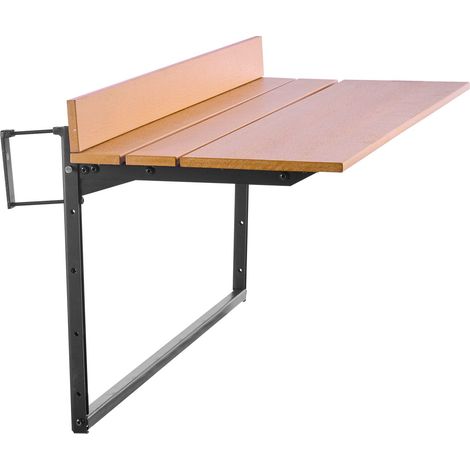 Tableau suspendu pour balcon, 15 x 39 cm pliable, réglable en 5 niveaux, adapté aux rambardes de 2,5 à 13,5 cm, idéal pour terrasse et patio. (1/5)