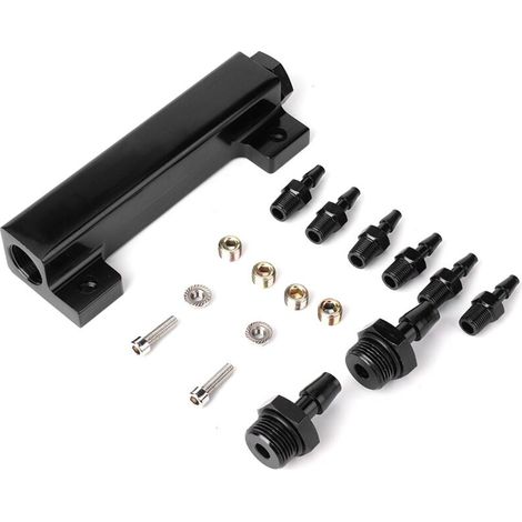 Vakuum-Ansaugkrümmer, Kraftstoffdruckregler, 6-Port-Ansaugkrümmer, Hochpräzision für Rennmotoren - Crezuo