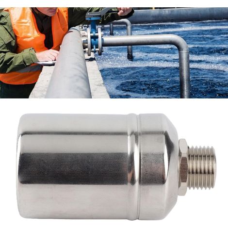 Vanne à Bille Flottante en Acier Inoxydable, 1/2 Pouce, Contrôle Automatique de Niveau d'Eau pour Réservoirs, Piscines, Tours d'Eau (1/5)