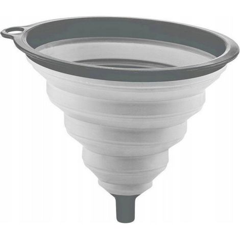 Entonnoir Pliable - Silicone Alimentaire - Résistant Chaleur Jusqu'à 230 °C - Pour Cuisine et Garage - 1 Pièce
