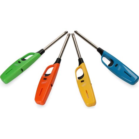 Encendedor recargable fashion longneck bbq, colores surtidos euro/u