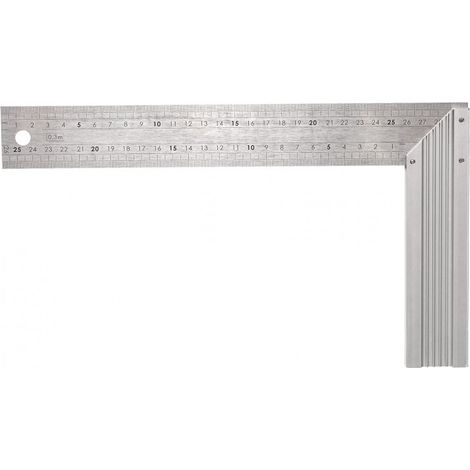 Regla de escuadra irimo 250 mm medición marcado ángulos 90 45