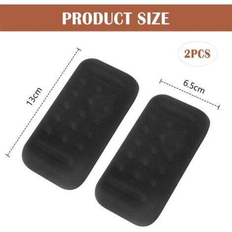 Lot de 2 coudières d'accoudoir de voiture avec coussinet en mousse à mémoire de forme, coussinet universel pour accoudoir de porte de voiture, accessoires d'intérieur de voiture (noir) (1/3)
