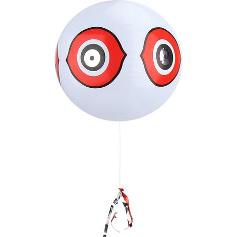 Ballon répulsif pour oiseaux pour vergers et jardins, dispositif répulsif « œil effrayant » (blanc)