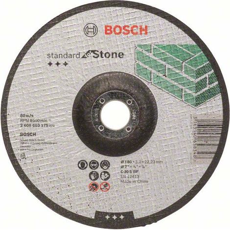 Bosch Trennscheibe gekröpft Standard for Stone C 30 S BF, 180 mm, 22,23 mm, 3,0 mm 20 Stk (1/5)