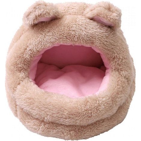 Maison chaude pour hamster, jolie maison pour cochon d'Inde, nid pour hamster et hérisson.-Medium Bear (1/5)