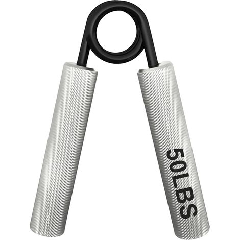 Handgriffstärker, einstellbare Widerstandsstufen, ergonomisches Design, Silber(50lbs) (1/2)