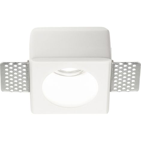 Faretto Incasso Moderno Samba Gesso Bianco 1 Luce Gu10 D55Cm (1/2)