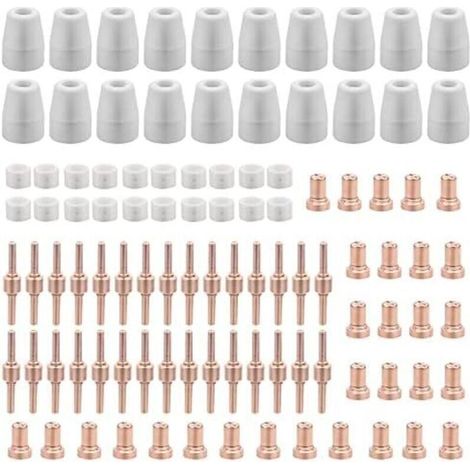 100 pezzi di materiali di consumo PT31 per tagliatori al plasma Parkside Cut 30, 40 e 50 - Accessori per tagliatori al plasma - Punte e ugelli per elettrodi (1/3)