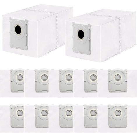 Confezione da 12 sacchetti per la polvere compatibili con gli aspirapolvere robot Ecovacs Deebot serie T50/T30C/X8, capacità di 4 litri, ricambi di ricambio. (1/5)