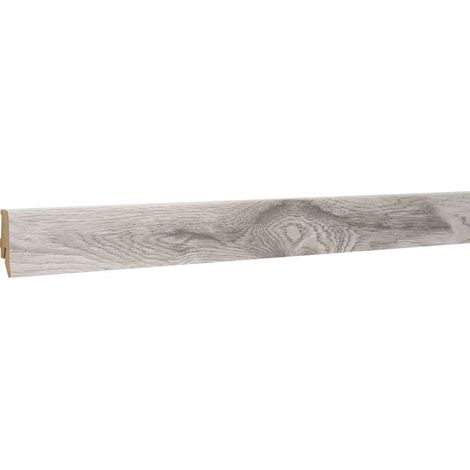 Classen Clip-Fußleiste 240 cm 58 x 19 mm Pemberton oak silver Sockelleiste
