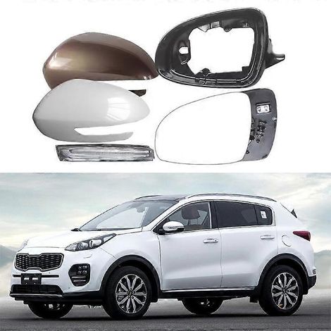 Passend für Kia KX5 (2016–2018): Rückspiegelabdeckung, Rückspiegelgehäuse, Spiegelrahmen, Blinkerreflektorabdeckung (rechts, Beifahrerseite), Spiegellampe