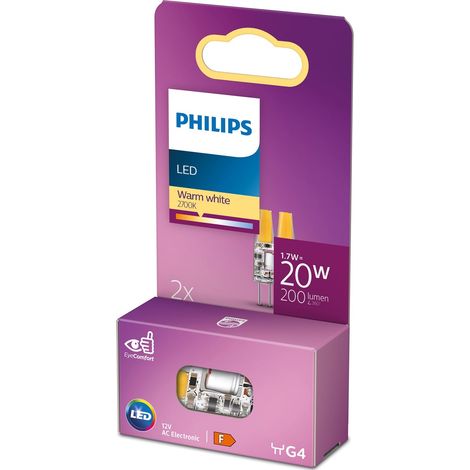 Lampada Philips g4 1.7W 20W LED capsula 2 pezzi (1/3)