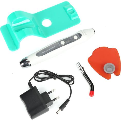100-240V LED lampe à polymériser dentaire filaire et sans fil lampe à polymériser pour dentiste (prise UE) (1/5)
