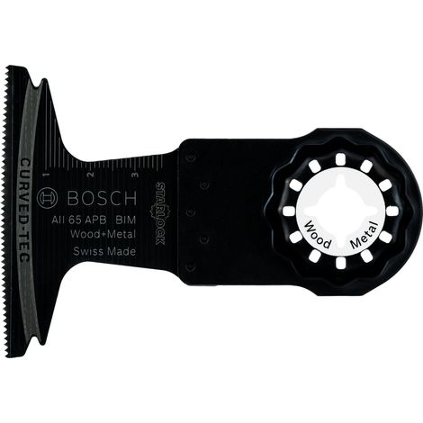 Bosch Professional 5x Lama per tagli dal pieno AII 65 APB (per legno e nel metallo, 40 x 65 mm, accessori utensili multifunzione)
