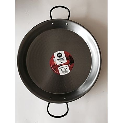 Poêle Paella Acier Puli ø34cm Cuisson Traditionnelle Et Uniforme Pour Paella - Vaello