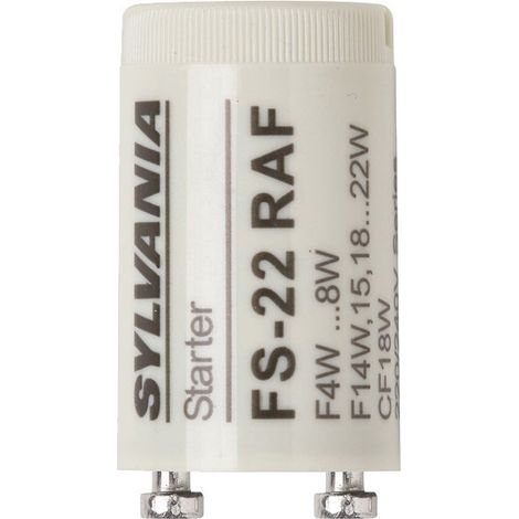 Starter pour tubes fluorescents circuit mono et duo FS-22 - SYLVANIA - 0024433