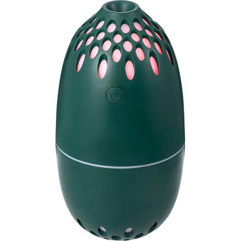 Humidificateur USB Voiture avec Projecteur - Diffuseur Parfum Portable, Brumisateur d'Hydratation et Purification d'Air, Anti-Sécheresse, Cadeau Idéal (Vert Olive)-lsw