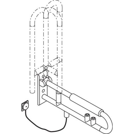 HEWI 801.50B501 98 poignée SK, rotative, mate, version E (1/2)