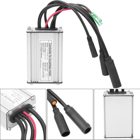 Adaptateur Brushless Étanche avec Capteur Hall pour Vélo/Scooter Électrique 36V 48V (1/4)