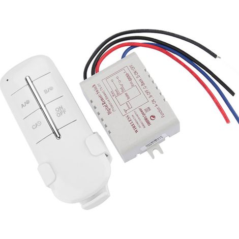 EIN/AUS-Wechselstrom 180-240V Funkempfänger Lampe Licht RF Fernbedienungsschalter (1-Wege 1000W) (1/5)
