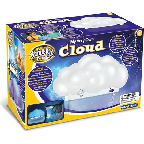 Lámpara de noche infantil LED con forma de nube, inalámbrica, funciona con pilas. (1/5)