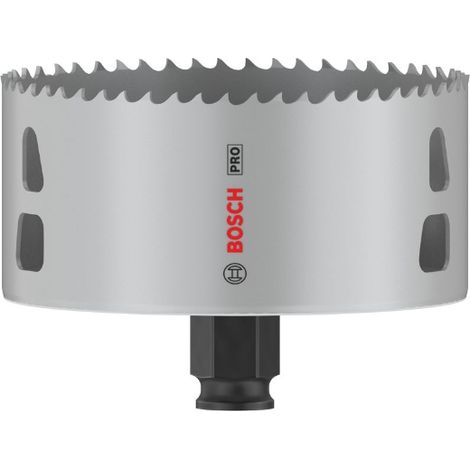 Bosch – Scie cloche multi-matériaux 102 mm – Pour acier et plaques de plâtre – Technologie HSS avec 8% de cobalt – 2608594410