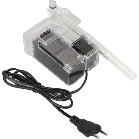 Filtre suspendu professionnel silencieux à cascade pour aquarium, petit aquarium, compatible avec les tortues et autres petits poissons, prise UE 220-240 V (1/5)