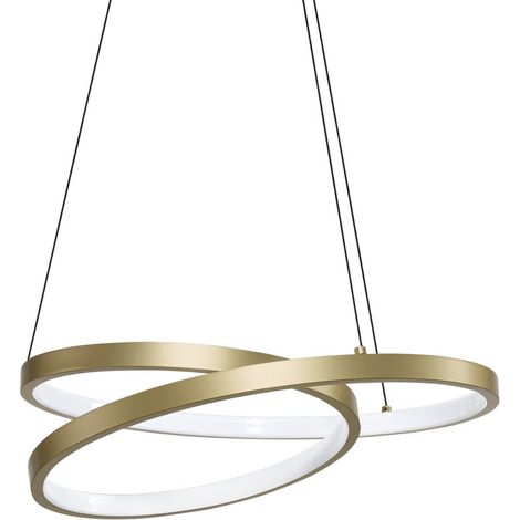 Ideal Lux OZ Suspension LED intégrée en laiton, 4350 lm, 3000 K (1/2)