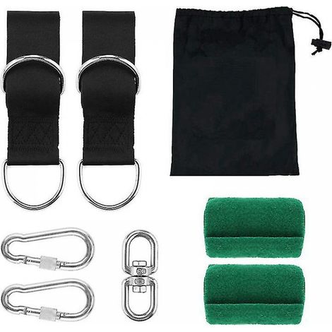 Filiyano – kit de suspension avec – Sangles de suspension pour balançoire en bois, sangles réglables pour hamac d'extérieur, kit de suspension avec (1/5)
