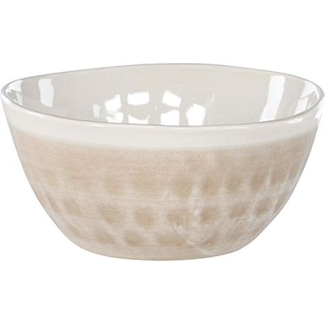 Jublie bol en grès beige.