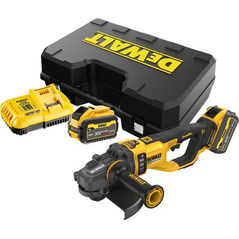 230 mm DEWALT XR FLEXVOLT 54V 3Ah Li-Ion Bürstenloser Schleifer – 2 Batterien, Box – DCG460X2-QW (1/4)