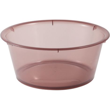 Grand bassin de lessive transparent, épais et simple, seau en plastique pour dortoir étudiant, couleur café (1/5)