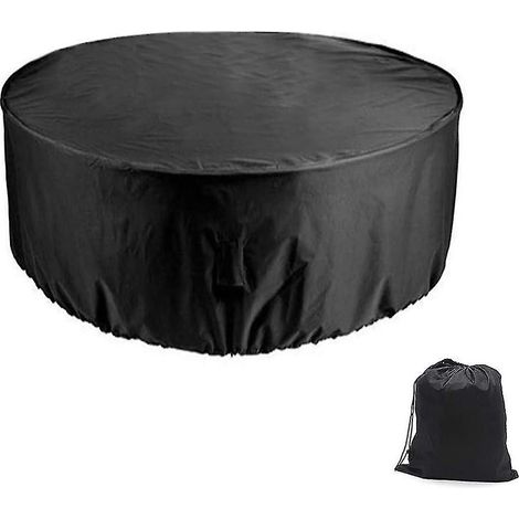 Housse de protection pour table ronde et 4 chaises, idéale pour terrasse, jardin ou patio (185 x 110 cm). (1/5)