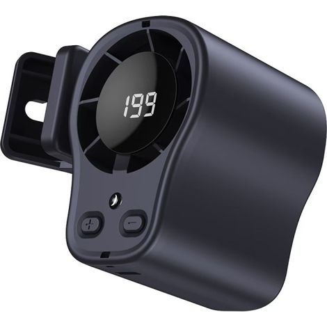 Beyamis Ventilateur compact haute vitesse à pince, idéal pour une utilisation en extérieur ou à vitesse variable (199 vitesses), gris. (1/5)