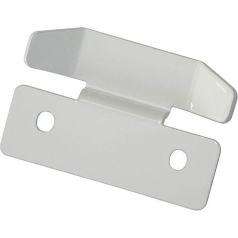 Butée centrale de jalousie ou persienne en aluminium laqué blanc fixation haute ou basse Fenêtre Volet Fermeture (1/2)