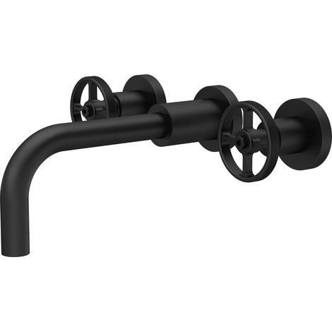 Tyrley 3 Tap Hole Wall Mounted Basin Mixer