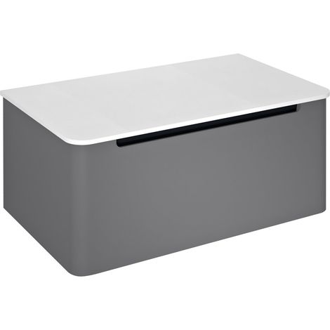 KERALA Meuble sous-vasque 80x35x47,5cm, 1x tiroir, carina (1/4)