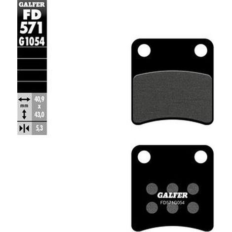 Plaquettes de frein à main semi-métalliques Galfer KH257/2