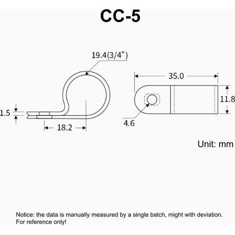 100 attaches de câble blanches en forme de R, fixation par vis, en nylon PA66, pour bureau ou installation électrique.-AquaForge (1/5)