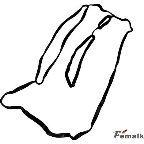 Joint de cache-culbuteurs pour moteur Porsche 911 MA1, côté droit 9A110573203 (1/5)