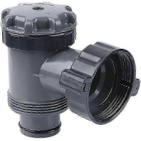Valve d'entrée/sortie compatible avec les pompes de filtration pour piscines hors sol Coleman, Intex et Bestway, pièces de rechange pour pompes de piscine, pour tuyau de 38 mm (lot de 2). (1/4)
