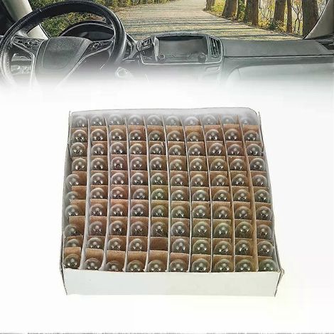 Boîte de 100 ampoules T10 à incandescence pour plafonnier, feu stop et clignotant intérieur (réf. 657 912 1250) (1/4)