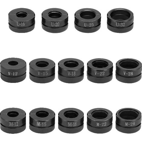 Mâchoire de presse à tuyaux hydrauliques, compatibilité des raccords Pex, formes de presse Cooper Cube, U, V et M (1/2)