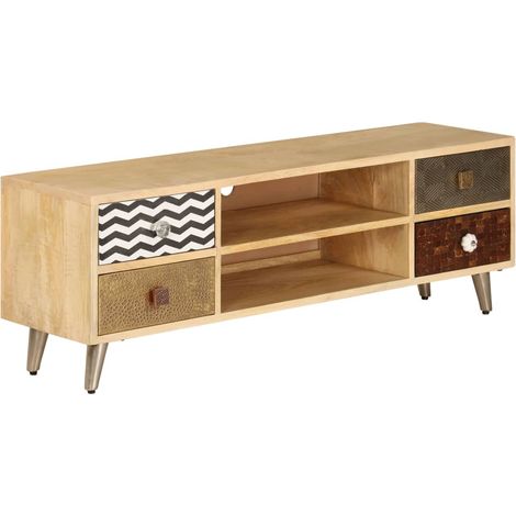 Maison Exclusive - TV-Schrank 120x30x40 cm Massivholz Mango
