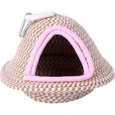 Vogelhütte für Käfig, hängbar, Baumwollseil, Conure Hütte Sittichbett für Käfigauflage, Papageien, Nymphensittiche, Sittiche, Finken (1/5)