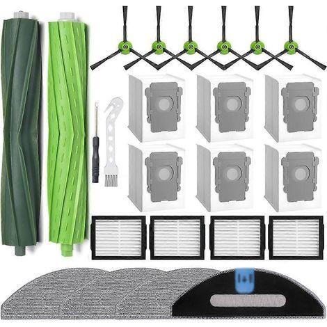 Kit d'accessoires pour aspirateur iRobot Roomba Combo I5, I5+, J5, J5+, I3+ : brosse principale, filtres HEPA, lingettes de nettoyage (1/5)