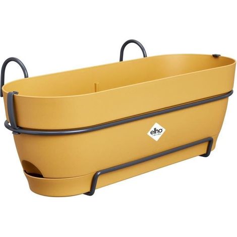 ELHO Balconnière ovale Vibia Campana Allin1 - Plastique - Réservoir - 50,4 x 26 x H17,7cm - Jaune Miel (1/5)