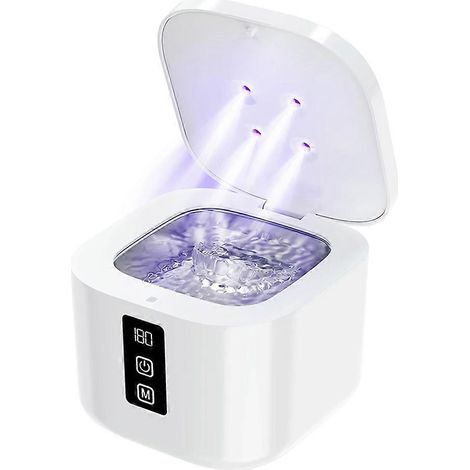 300ML Dental ultrasonique Retainer nettoyeur machine avec UV lumière numérique pour Denture Mouth protection Aligner (1/5)