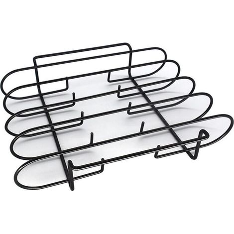 Grille de cuisson pour viande et côtes levées, compatible barbecues à gaz et charbon de bois pour grillades parfaites et uniformes (1/5)